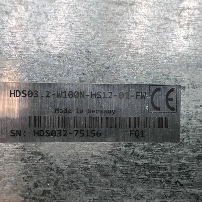C image of HDS03.2-W100N-HS12-01-FW | Label