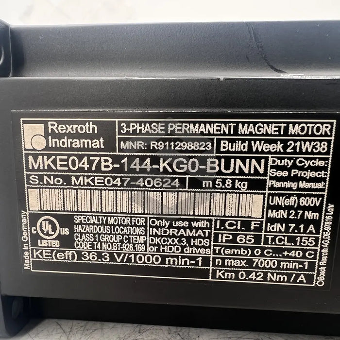C image of MKE047B-144-KG0-BUNN | Label